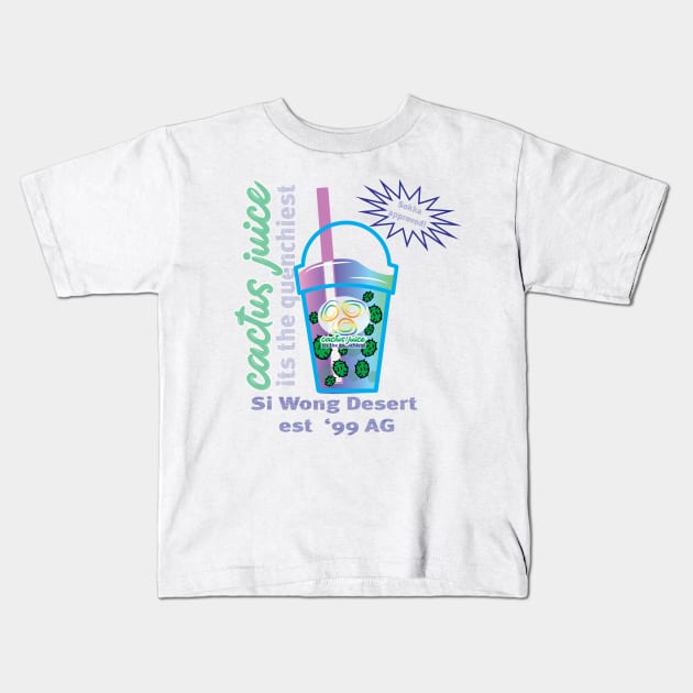 Cactus Juice Kids T-Shirt by bunny*senpai